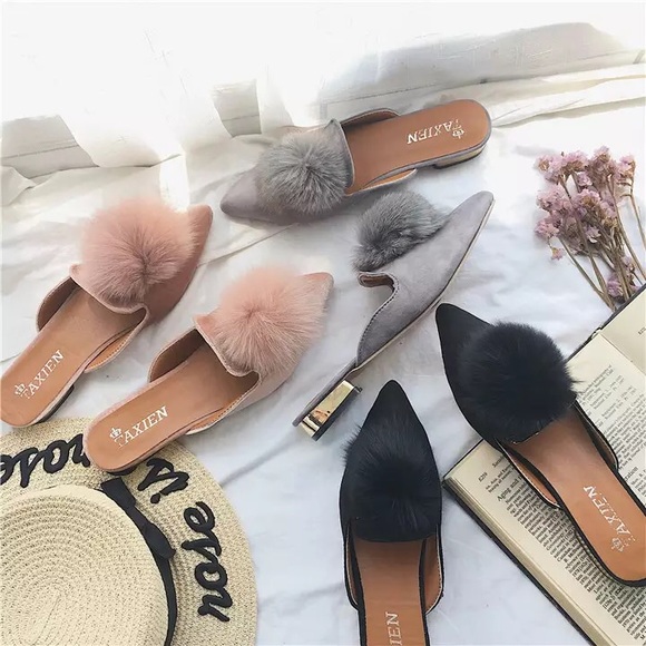 Bow Pink Mule Designer Slide 🛍 1 pink and 2 gray - Picture 7 of 7